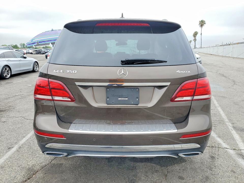 2018 Mercedes-benz Gle VIN 4JGDA5HB6JB029568 COPART salvage auction — ROLLOVER, Ca - Salvage Certificate, sold $8,300 on 2026-07-31 (photo 6)