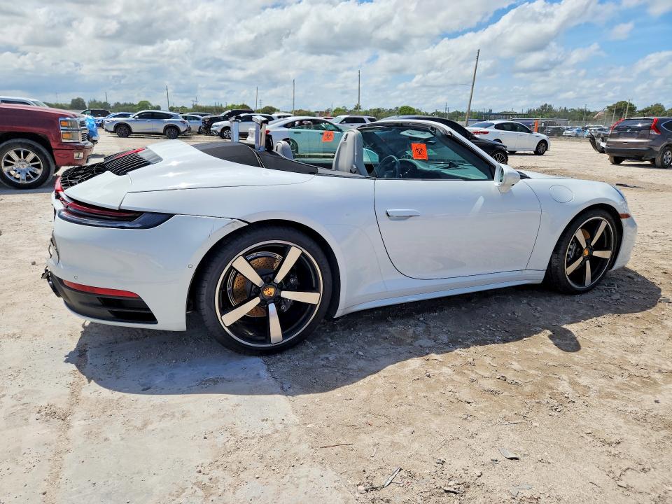 2024 Porsche 911 VIN WP0CA2A96RS238651 COPART salvage auction — REAR END, Nc - Salvage Certificate Of Title, sold $46,000 on 2026-07-23 (photo 3)