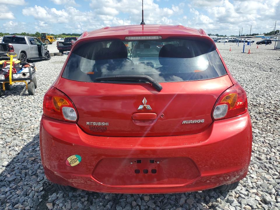 2015 Mitsubishi Mirage VIN ML32A4HJ8FH035117 COPART salvage auction — FRONT END, FL - CERT OF TITLE SLVG REBUILDABLE, sold $475 on 2026-07-24 (photo 6)