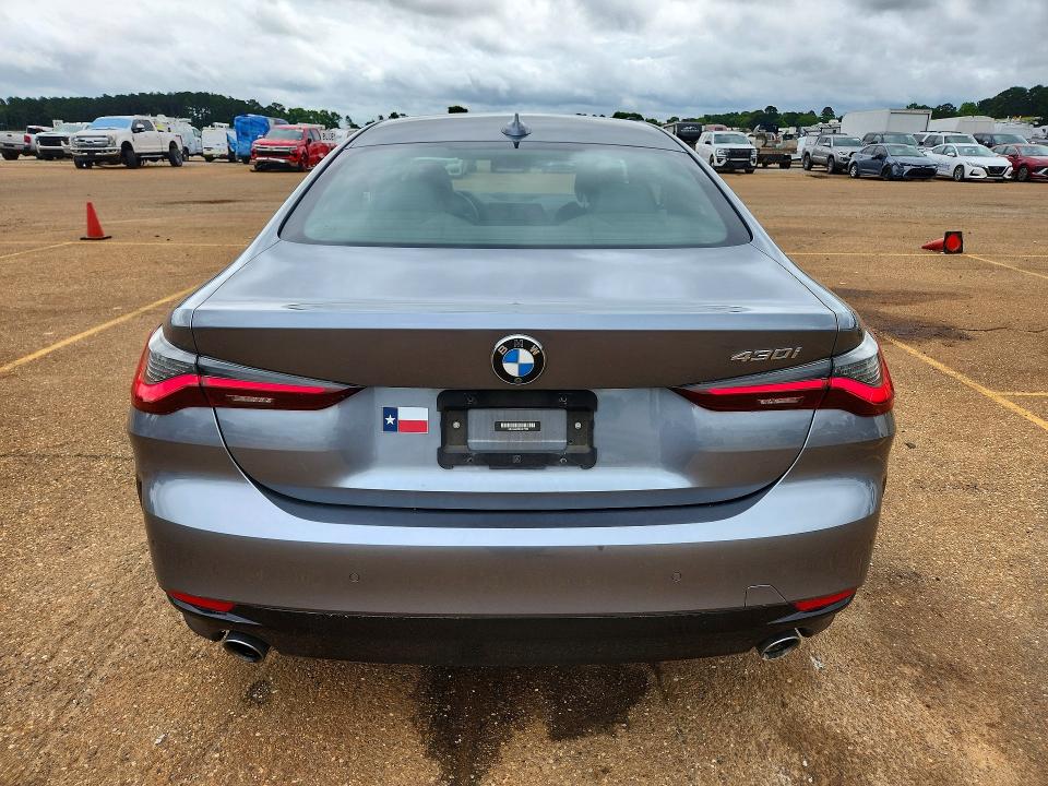 2022 BMW 4er VIN WBA53AP06NCK17936 COPART salvage auction — REAR END, Tx - Salvage Vehicle Title, sold $17,300 on 2026-08-03 (photo 6)
