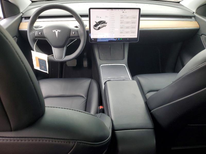 2021 Tesla VIN 5YJYGAEE0MF232081 COPART salvage auction — REAR END, Or - Salvage Title Certificate, sold $125 on 2026-07-27 (photo 8)