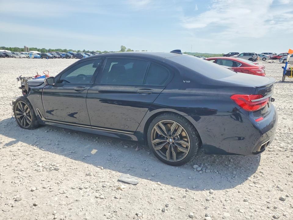 2018 BMW 7er VIN WBA7H6C55JG614713 COPART salvage auction — FRONT END, Mi - Certificate Of Title, sold $13,100 on 2026-07-02 (photo 2)