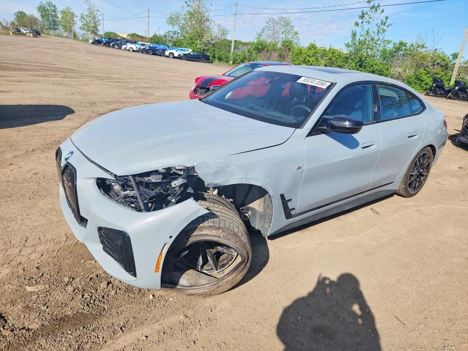2024 BMW I4 VIN WBY33AW07RFT23696 — COPART salvage auction photo