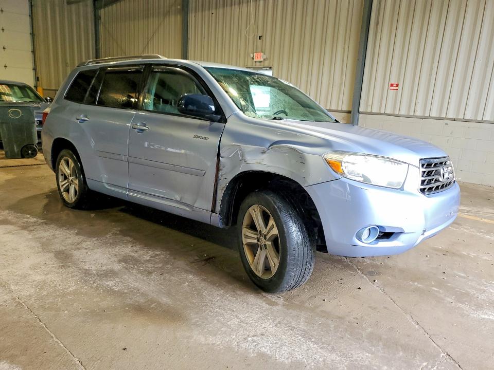 2008 Toyota Highlander VIN JTEES43A582004472 COPART salvage auction — REAR END, Pa - Certificate Of Salvage, sold $750 on 2026-07-08 (photo 4)