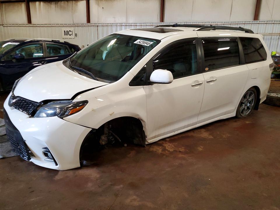 2018 Toyota VIN 5TDXZ3DC5JS918612 COPART salvage auction — FRONT END, Mi - Cert Of Title-Salvage Vehicle, sold $3,850 on 2026-07-17 (photo 1)