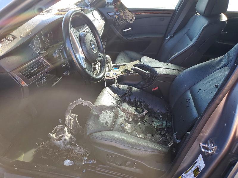 2009 BMW 5 series VIN WBAPT73539CX02523 COPART salvage auction — BURN, NY - MV-907A SALVAGE CERTIFICATE, sold $225 on 2026-07-13 (photo 7)