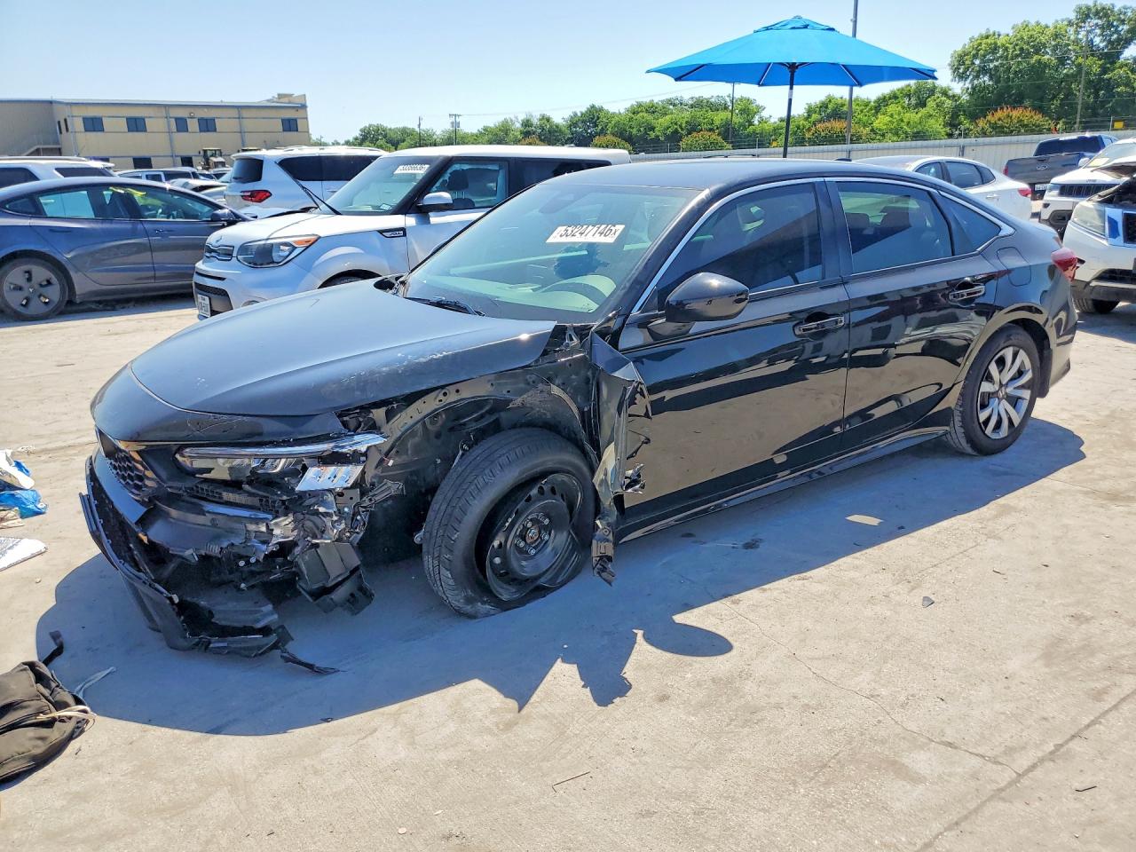 2026 Honda Civic VIN 2HGFE2F24TH576269 COPART salvage auction — Front End, TX - SALVAGE VEHICLE TITLE, sold $7,000 on 2026-07-09 (photo 1)