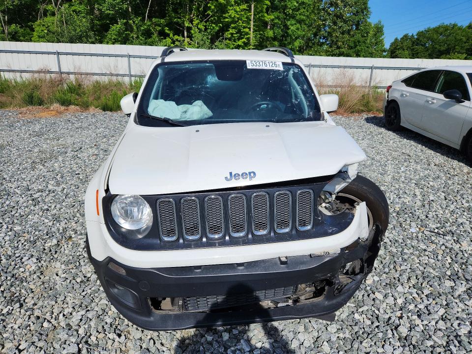 2018 Jeep Renegade VIN ZACCJABB1JPJ58421 COPART salvage auction — FRONT END, Nc - Salvage Certificate Of Title, sold $250 on 2026-07-15 (photo 5)