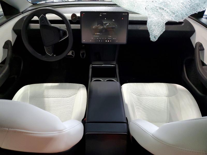 2024 Tesla VIN 5YJ3E1EA6RF863860 COPART salvage auction — FRONT END, Ny - Mv-907A Salvage Certificate, sold $14,400 on 2026-07-20 (photo 8)