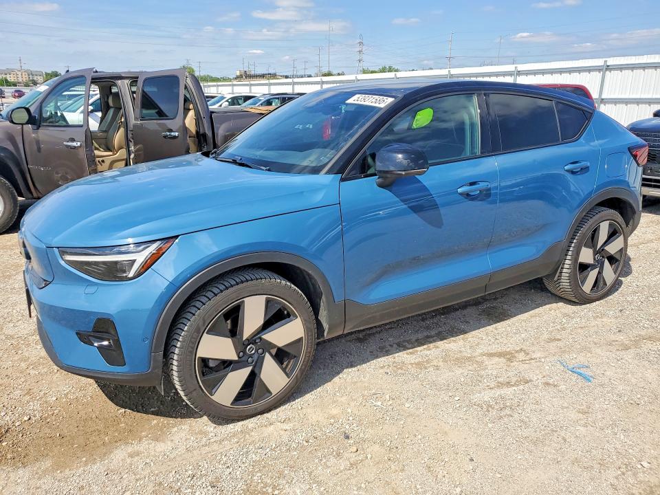 2022 Volvo C40 VIN YV4ED3GB1N2004408 COPART salvage auction — HAIL, Ia - Cert Of Title-Salvage Title, sold $14,800 on 2026-07-08 (photo 1)