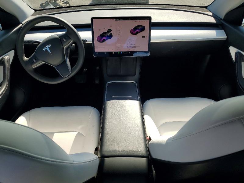 2021 Tesla Model y VIN 5YJYGDEE7MF197850 COPART salvage auction — UNDERCARRIAGE, Ca - Salvage Certificate, sold $10,300 on 2026-07-18 (photo 8)