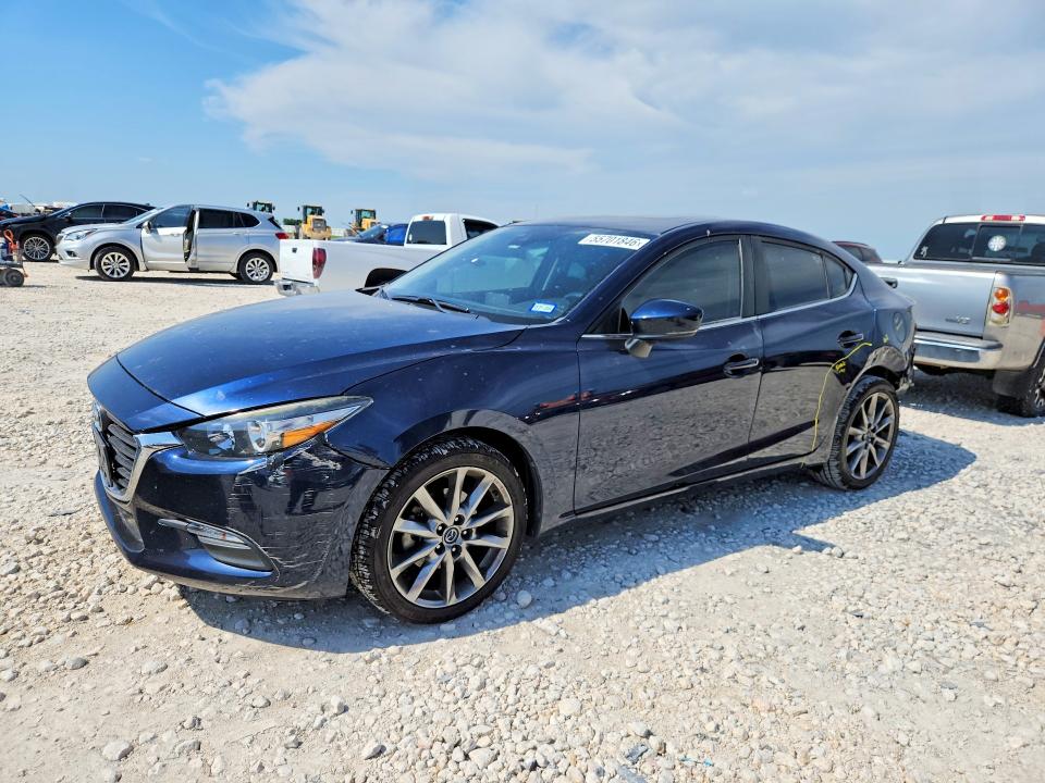 2018 Mazda 3 VIN 3MZBN1V34JM238884 COPART salvage auction — REAR END, Tx - Salvage Vehicle Title, sold $4,350 on 2026-07-09 (photo 1)