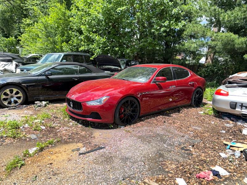 2015 Maserati Ghibli VIN ZAM57RTA0F1140879 COPART salvage auction — MECHANICAL, NJ - CERT OF TITLE W/SALVAGE HISTOR, sold $1,200 on 2026-07-09 (photo 2)