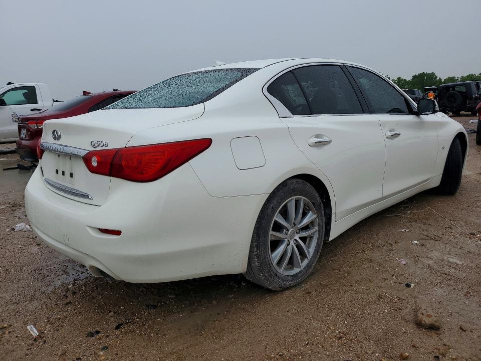 2015 Infiniti VIN JN1BV7AP6FM338974 COPART salvage auction — WATER/FLOOD, Tx - Salvage Title-Flood Damage, sold $1,250 on 2026-07-10 (photo 3)