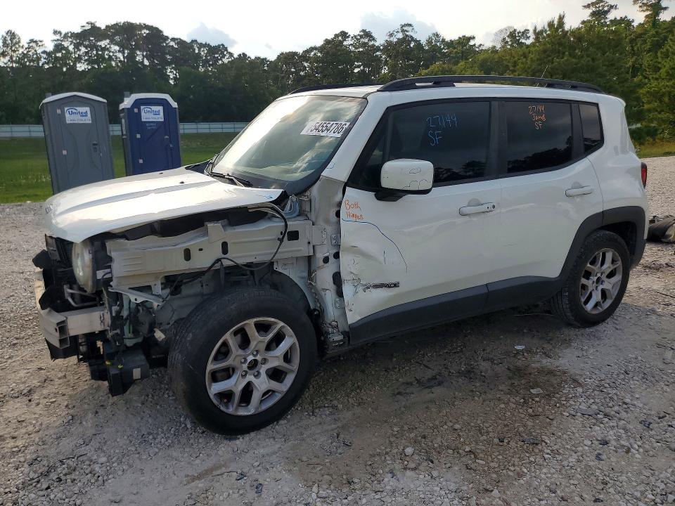 2017 Jeep Renegade VIN ZACCJABB4HPF85332 COPART salvage auction — FRONT END, Tx - Certificate Of Title, sold $2,150 on 2026-07-07 (photo 1)