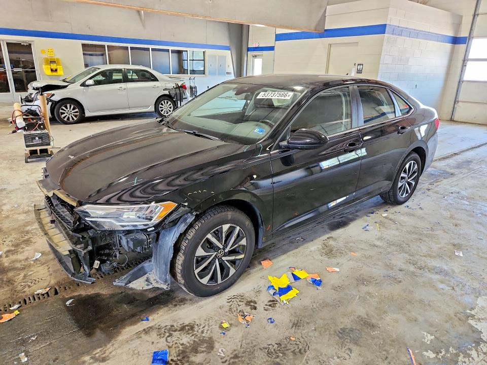 2024 Volkswagen Jetta VIN 3VW5M7BU3RM050157 COPART salvage auction — FRONT END, Va - Cert Of Title - Salvage, sold $4,000 on 2026-07-02 (photo 1)