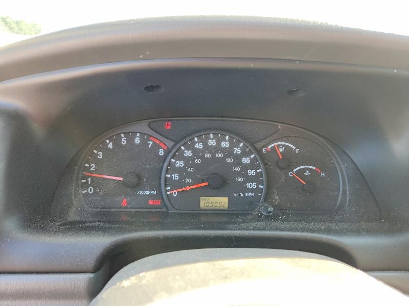 2001 Suzuki Grand vitara VIN JS3TD62V514163512 COPART salvage auction — FRONT END, Nc - Salvage Certificate Of Title, sold $1,200 on 2026-07-08 (photo 9)