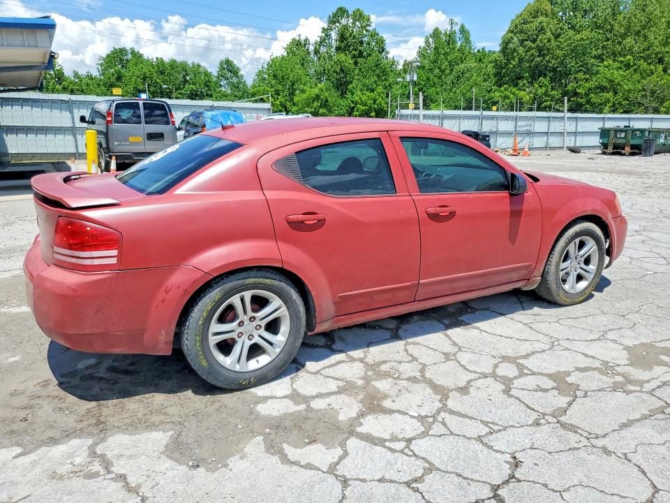 2008 Dodge Avenger VIN 1B3LC46KX8N622190 COPART salvage auction — FRONT END, Oh - Cert Of Title-Salvage, sold $225 on 2026-07-02 (photo 3)
