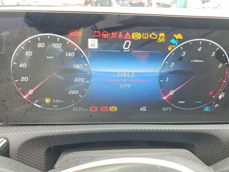 2025 Mercedes-benz Cla-klasse VIN W1K5J4HB8SN531538 COPART salvage auction — FRONT END, On - Permit Salvage, sold $20,250 on 2026-07-07 (photo 9)
