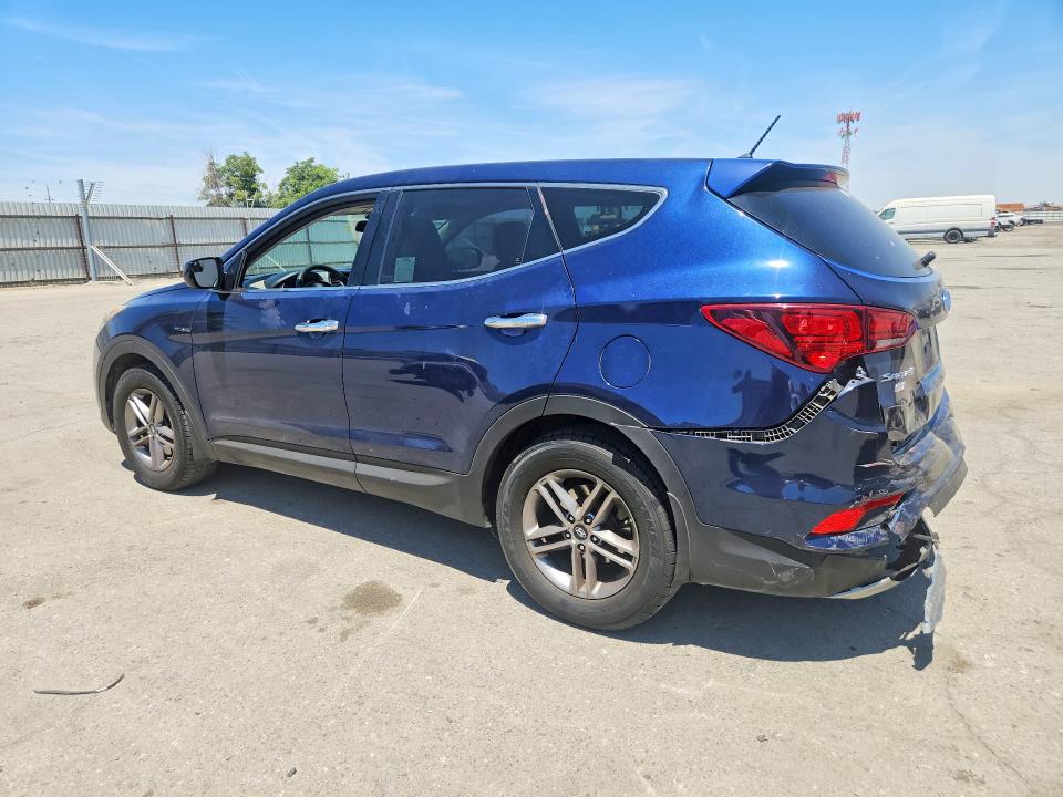 2018 Hyundai Santa fe VIN 5XYZT3LB3JG543092 COPART salvage auction — REAR END, Ca - Salvage Certificate, sold $2,050 on 2026-07-10 (photo 2)