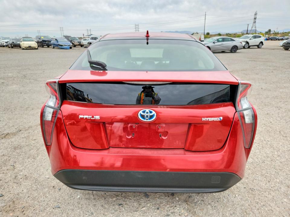 2016 Toyota Prius VIN JTDKARFU2G3502876 COPART salvage auction — SIDE, Az - Cert Of Title - Salvage, sold $3,150 on 2026-07-17 (photo 6)