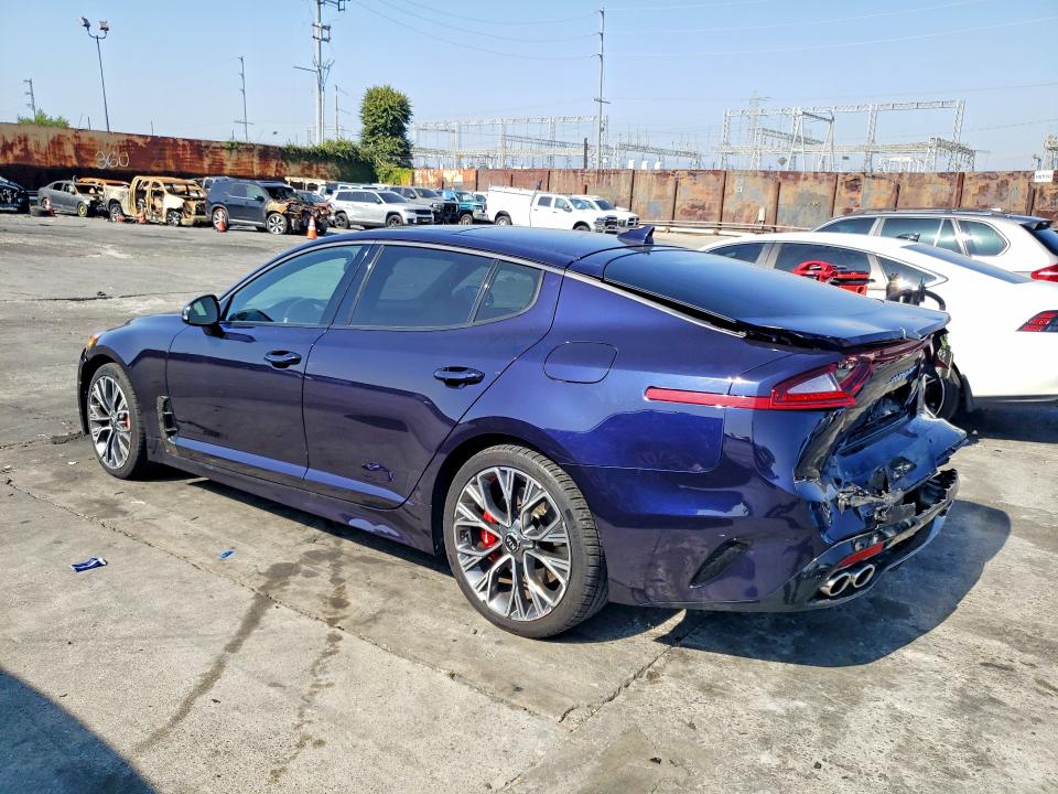 2020 Kia Stinger VIN KNAE35LCXL6084973 COPART salvage auction — REAR END, Ca - Salvage Certificate, sold $8,100 on 2026-07-31 (photo 2)