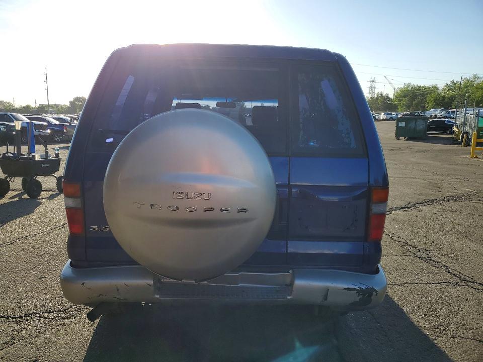 1998 Isuzu Trooper VIN JACDJ58X6W7912580 COPART salvage auction — REAR END, CO - PUBLIC - SALVAGE TITLE (P), sold $325 on 2026-07-09 (photo 6)