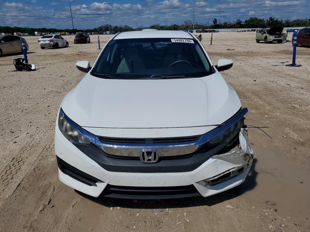 2016 Honda Civic VIN 19XFC2F52GE092357 COPART salvage auction — Front End, TX - SALVAGE VEHICLE TITLE, sold $2,400 on 2026-07-02 (photo 5)