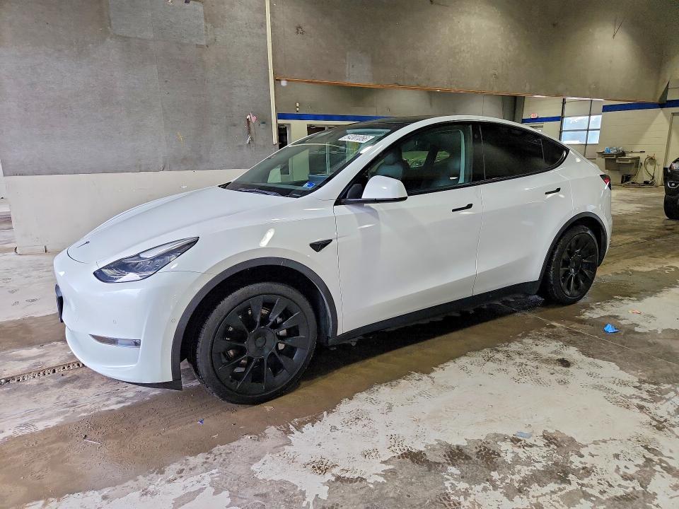 2021 Tesla Model y VIN 5YJYGDEE6MF184135 COPART salvage auction — REAR END, Va - Certificate Of Title, sold $6,300 on 2026-07-24 (photo 1)