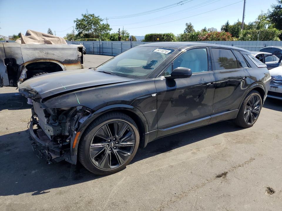 2025 Cadillac VIN 1GYKPYRLXSZ300153 COPART salvage auction — FRONT END, Ca - Salvage Certificate, sold $20,200 on 2026-07-07 (photo 1)