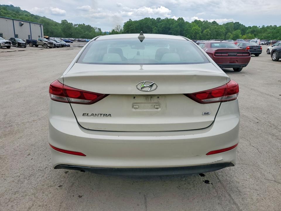 2017 Hyundai Elantra VIN KMHD74LF4HU127564 COPART salvage auction — UNDERCARRIAGE, PA - CERTIFICATE OF SALVAGE, sold $1,200 on 2026-07-02 (photo 6)