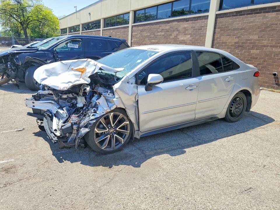 2022 Toyota Corolla VIN 5YFS4MCE6NP132981 COPART salvage auction — FRONT END, Il - Junking Cert Of A Vehicle, sold $700 on 2026-07-09 (photo 1)
