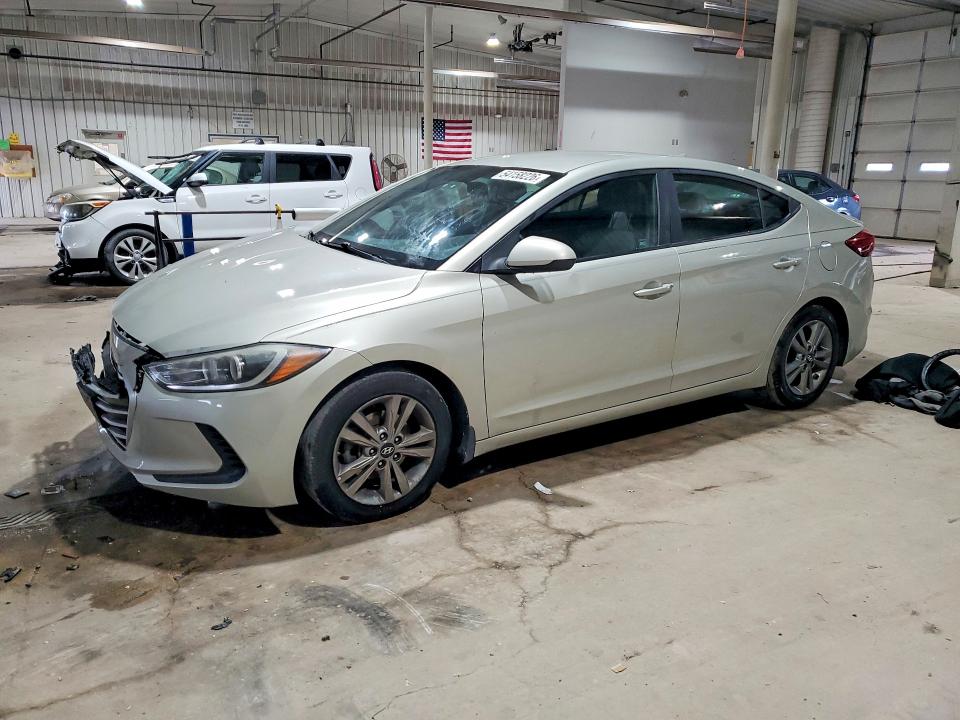 2017 Hyundai Elantra VIN 5NPD84LF5HH104113 COPART salvage auction — FRONT END, Pa - Certificate Of Salvage, sold $1,600 on 2026-07-02 (photo 1)