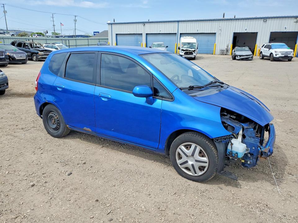 2007 Honda Fit VIN JHMGD38457S059022 COPART salvage auction — FRONT END, Il - Salvage Certificate, sold $225 on 2026-07-10 (photo 4)
