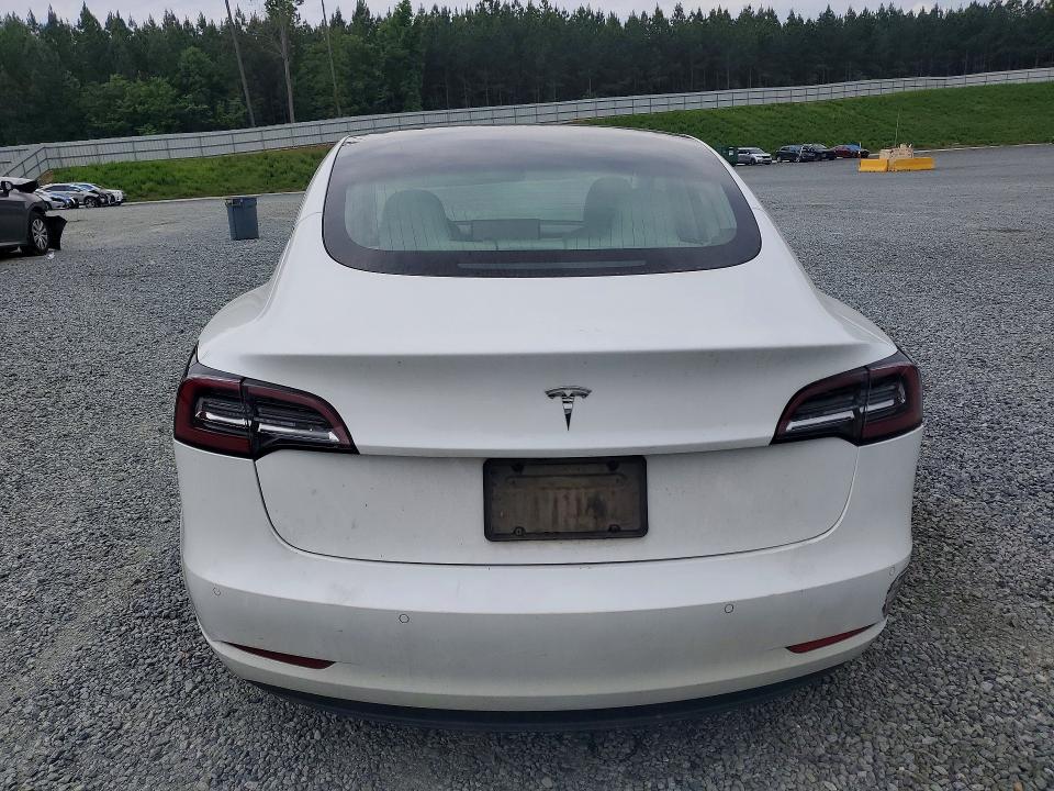 2020 Tesla Model 3 VIN 5YJ3E1EA4LF615453 COPART salvage auction — REAR END, Nc - Salvage Certificate Of Title, sold $4,650 on 2026-07-09 (photo 6)