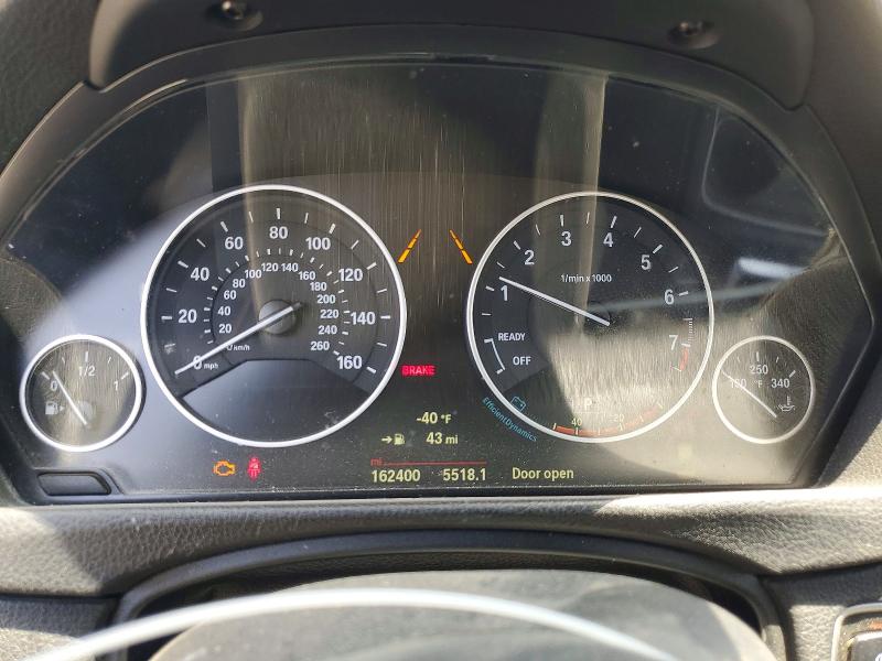 2015 BMW 3 series VIN WBA3C1C54FP854195 COPART salvage auction — FRONT END, CA - SALVAGE CERTIFICATE, sold $775 on 2026-07-08 (photo 9)