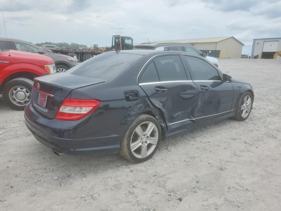 2011 Mercedes-benz C class VIN WDDGF5EB1BR152314 COPART salvage auction — SIDE, TN - SALVAGE CERTIFICATE, sold $600 on 2026-07-16 (photo 3)