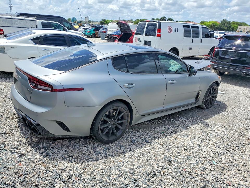 2023 Kia Stinger VIN KNAE55LC7P6134745 COPART salvage auction — FRONT END, Fl - Cert Of Title Slvg Rebuildable, sold $7,800 on 2026-07-31 (photo 3)