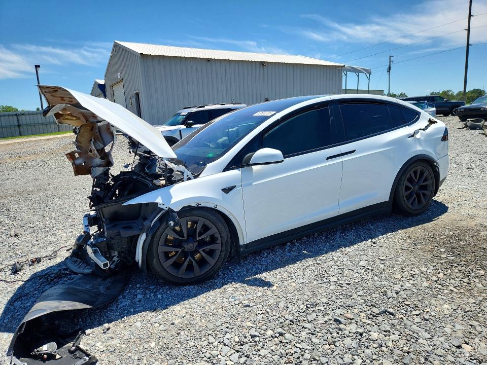 2022 Tesla Model x VIN 7SAXCAE51NF357053 COPART salvage auction — FRONT END, Ga - Cert Of Title-Salvage, sold $7,900 on 2026-07-28 (photo 1)