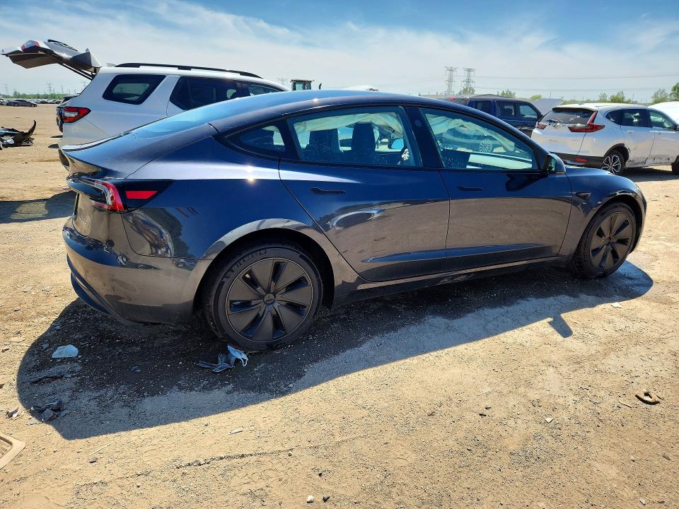 2024 Tesla Model 3 VIN 5YJ3E1EB9RF794722 COPART salvage auction — FRONT END, Il - Salvage Certificate, sold $6,700 on 2026-07-28 (photo 3)