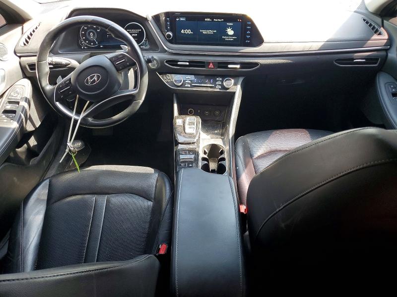 2021 Hyundai Sonata VIN 5NPEH4J29MH095687 COPART salvage auction — FRONT END, CA - SALVAGE CERTIFICATE, sold $6,600 on 2026-07-09 (photo 8)
