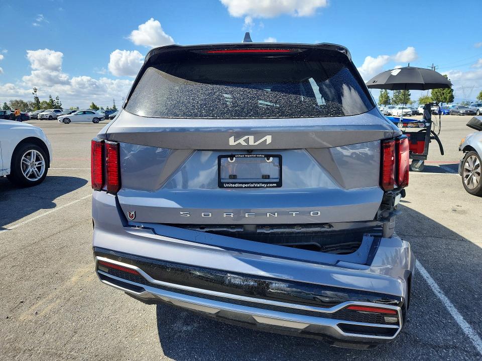 2022 Kia Sorento VIN 5XYRL4LCXNG086883 COPART salvage auction — ALL OVER, Ca - Salvage Certificate, sold $1,700 on 2026-07-30 (photo 6)