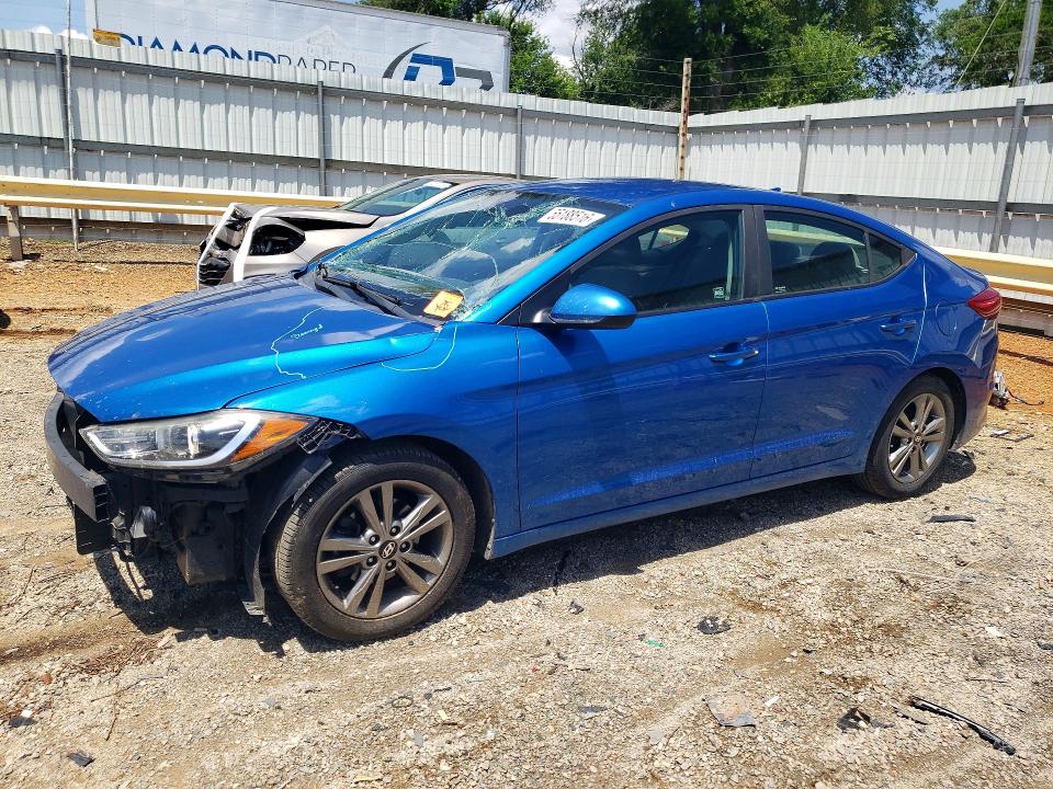 2017 Hyundai Elantra VIN KMHD84LF6HU401862 COPART salvage auction — FRONT END, Va - Cert Of Title - Salvage, sold $2,150 on 2026-07-10 (photo 1)
