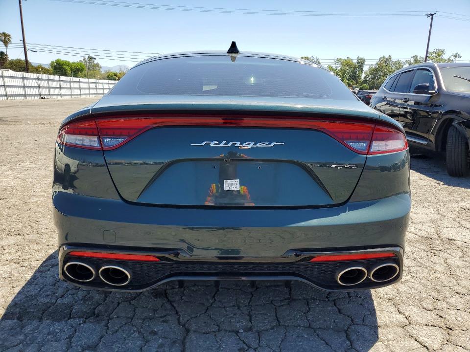 2022 Kia Stinger VIN KNAE35LD0N6119127 COPART salvage auction — FRONT END, Ca - Salvage Certificate, sold $150 on 2026-07-16 (photo 6)