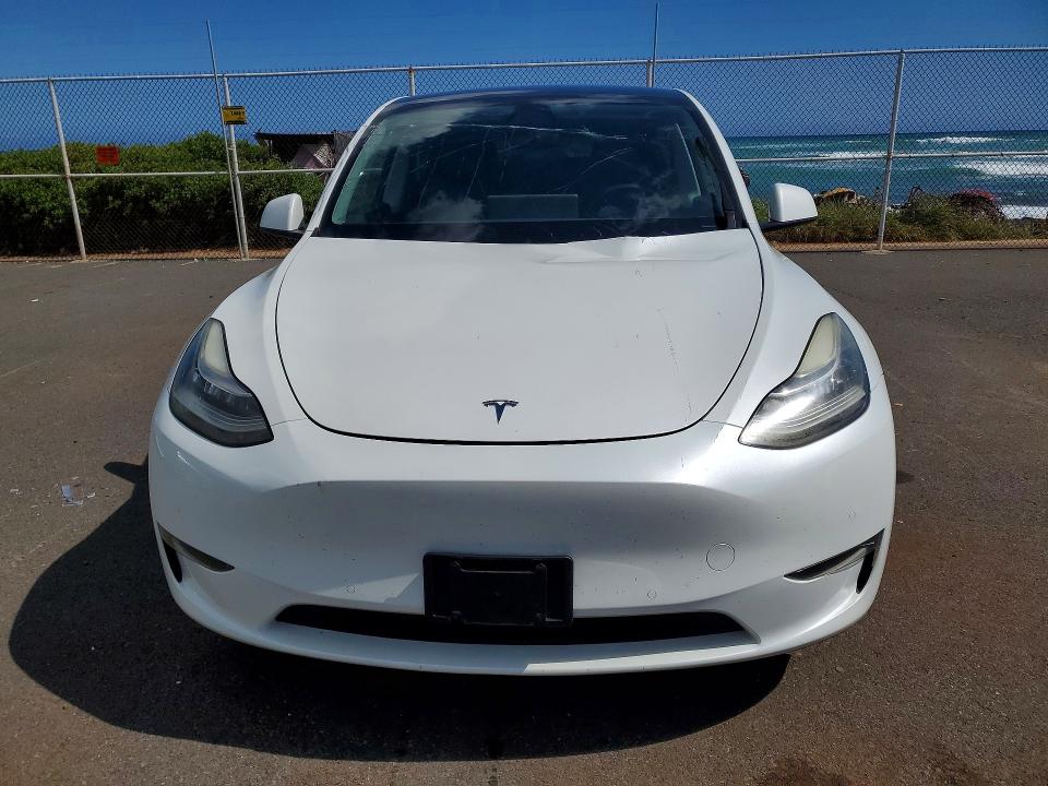 2021 Tesla Model y VIN 5YJYGAEE4MF251037 COPART salvage auction — FRONT END, Hi - Certificate Of Salvage, sold $2 on 2026-07-27 (photo 5)