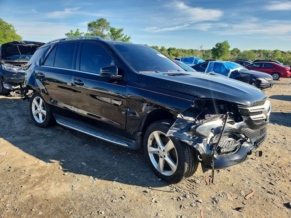 2016 Mercedes-benz Gle VIN 4JGDA5HB0GA743615 COPART salvage auction — REAR END, Wv - Certificate Of Title, sold $6,500 on 2026-07-09 (photo 4)