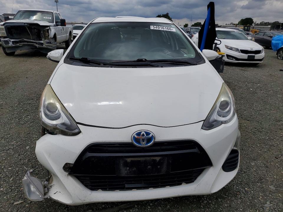 2016 Toyota Prius c VIN JTDKDTB30G1126532 COPART salvage auction — FRONT END, CA - SALVAGE CERTIFICATE, sold $1,500 on 2026-07-14 (photo 5)