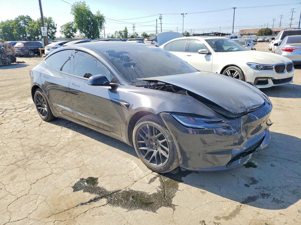 2025 Tesla Model 3 VIN 5YJ3E1EA6SF043350 COPART salvage auction — FRONT END, CA - SALVAGE CERTIFICATE, sold $10,800 on 2026-07-16 (photo 4)