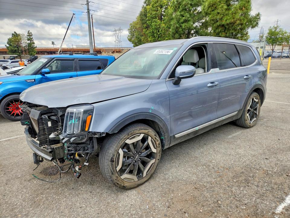 2025 Kia Telluride VIN 5XYP3DGCXSG598284 COPART salvage auction — FRONT END, Ca - Salvage Certificate, sold $13,600 on 2026-07-16 (photo 1)