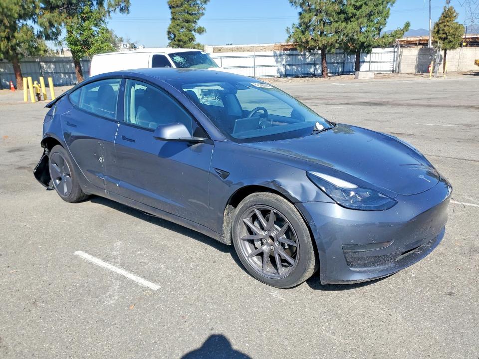 2023 Tesla Model 3 VIN 5YJ3E1EA1PF506812 COPART salvage auction — REAR END, Ca - Salvage Certificate, sold $4,250 on 2026-07-28 (photo 4)